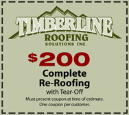 Timberline Roofing coupon